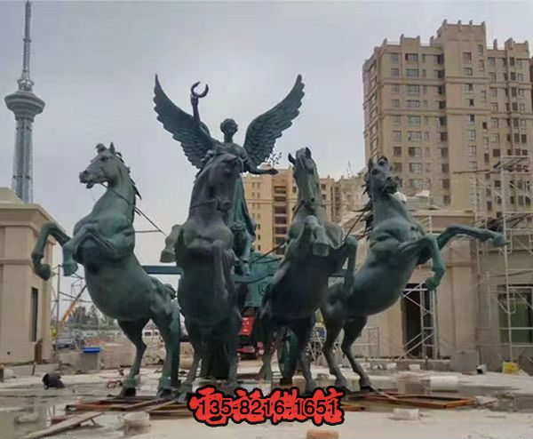 阿波羅戰(zhàn)車大型小區(qū)青銅雕塑 阿波羅戰(zhàn)車大型小區(qū)青銅雕塑