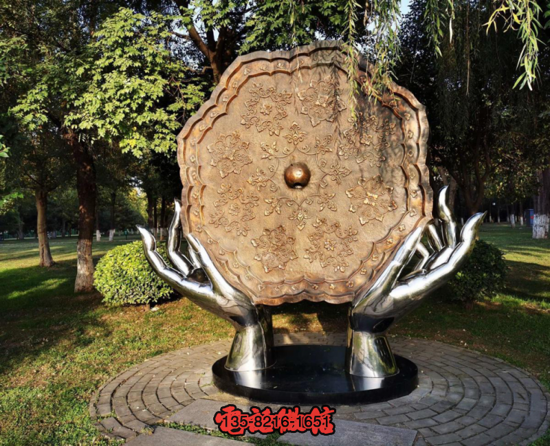 不銹鋼鑄銅銅鏡景觀雕塑 不銹鋼鑄銅銅鏡景觀雕塑