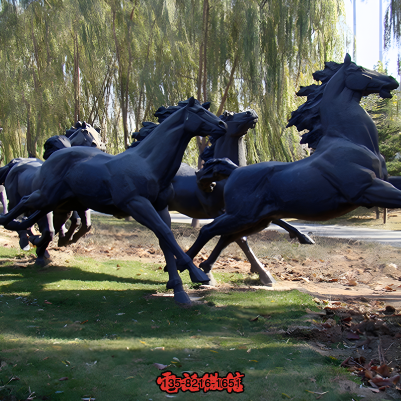 奔馬大型馬群銅雕塑 奔馬大型馬群銅雕塑