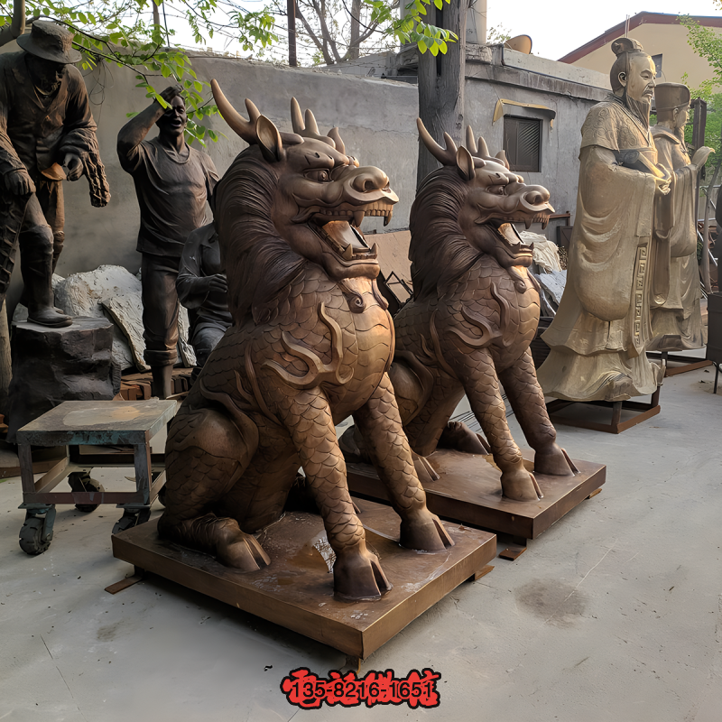 鎮(zhèn)宅辟邪神獸麒麟銅雕 鎮(zhèn)宅辟邪神獸麒麟銅雕