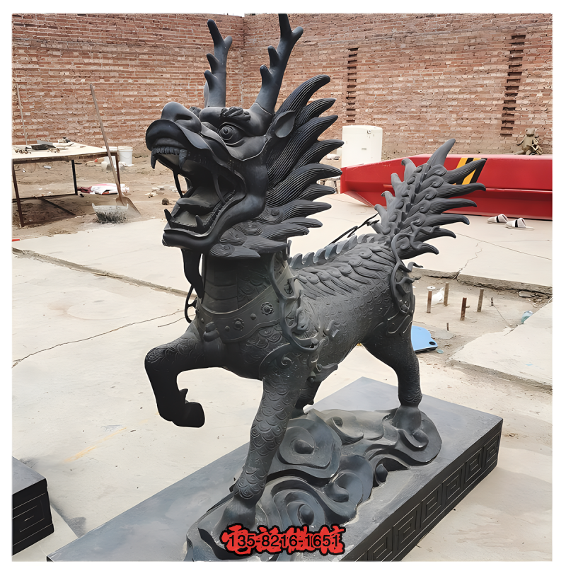 青銅麒麟仿古神獸雕塑 青銅麒麟仿古神獸雕塑