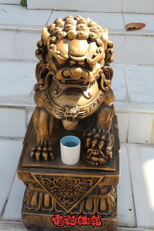 純銅鑄造天安門獅子雕塑 純銅鑄造天安門獅子雕塑