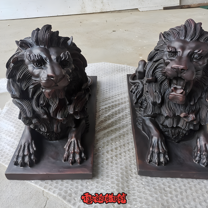 匯豐獅子鑄銅爬獅子雕塑 匯豐獅子鑄銅爬獅子雕塑