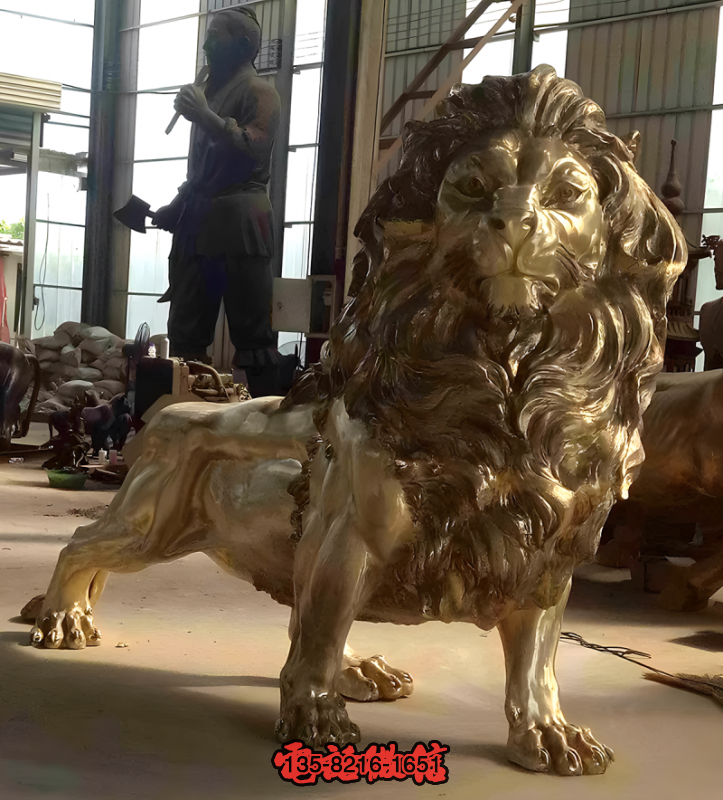 鑄銅仿真獅子雕塑 鑄銅仿真獅子雕塑