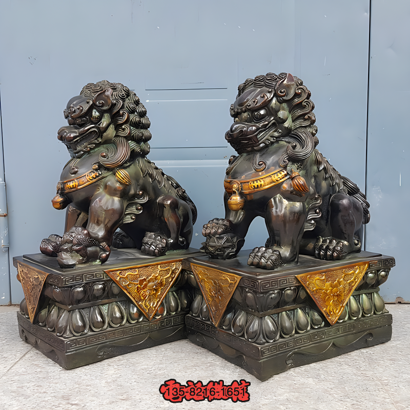 故宮銅獅子雕塑 故宮銅獅子雕塑