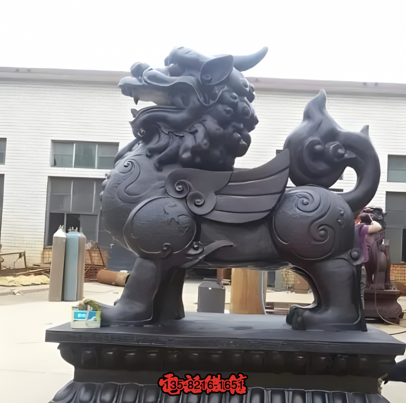 純銅鑄造貔貅銅雕擺件 純銅鑄造貔貅銅雕擺件