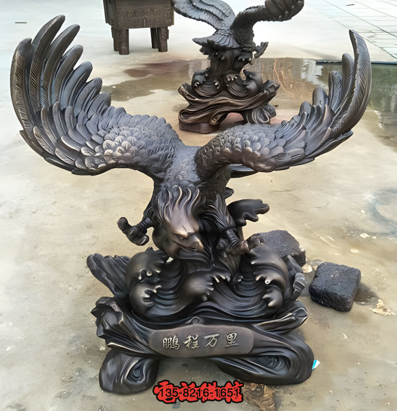 大鵬展翅 鵬程萬(wàn)里 鑄銅老鷹雕塑擺件 大鵬展翅 鵬程萬(wàn)里 鑄銅老鷹雕塑擺件