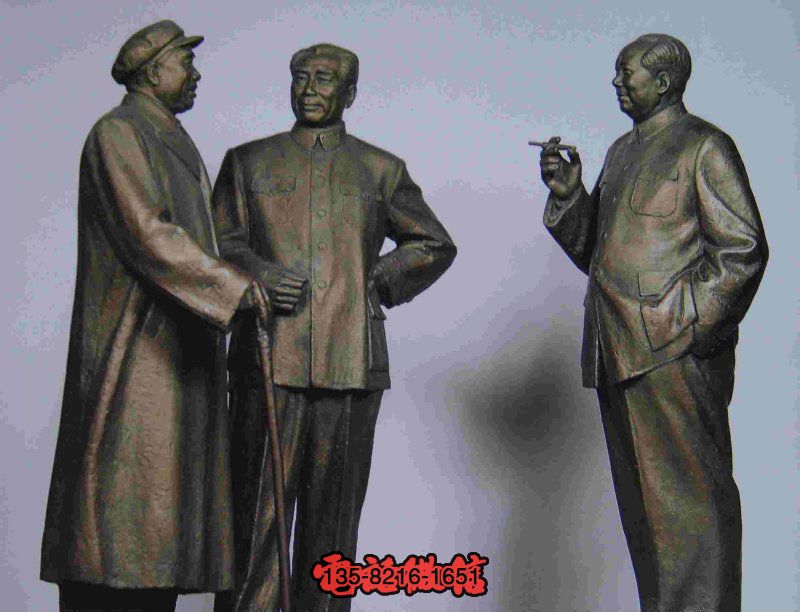中國近代革命偉人銅雕像(毛澤東、周恩來、彭德懷) 中國近代革命偉人銅雕像(毛澤東、周恩來、彭德懷)