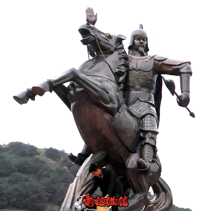 中國古代大將軍韓信騎馬銅雕 中國古代大將軍韓信騎馬銅雕