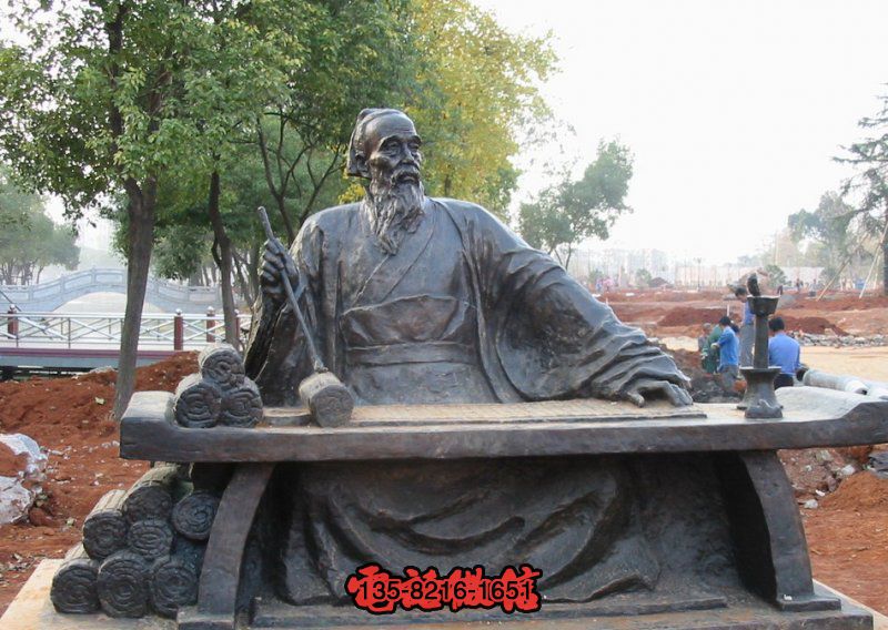 張仲景黃銅鑄造雕像 張仲景黃銅鑄造雕像