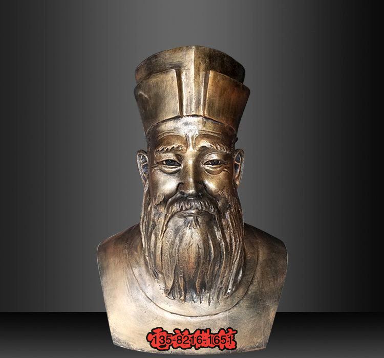 朱熹頭像銅雕塑 朱熹頭像銅雕塑